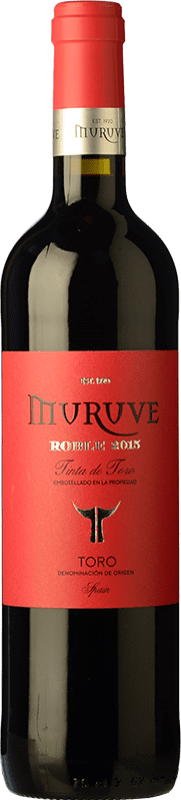 7,95 € Free Shipping | Red wine Frutos Villar Muruve Roble D.O. Toro Castilla y León Spain Tinta de Toro Bottle 75 cl