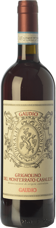 9,95 € Free Shipping | Red wine Gaudio D.O.C. Grignolino del Monferrato Casalese Piemonte Italy Grignolino Bottle 75 cl