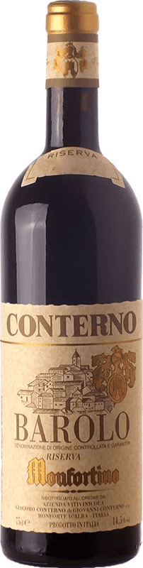 1 012,95 € | Red wine Giacomo Conterno Monfortino Riserva Reserva 2008 D.O.C.G. Barolo Piemonte Italy Nebbiolo Bottle 75 cl