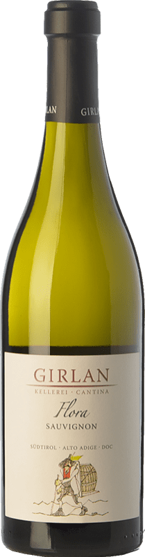 22,95 € Envio grátis | Vinho branco Girlan Sauvignon Flora D.O.C. Alto Adige