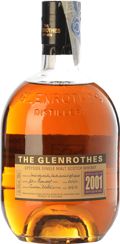 Envoi gratuit | Single Malt Whisky Glenrothes Vintage Speyside Royaume-Uni 70 cl