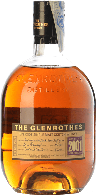 Envoi gratuit | Whisky Single Malt Glenrothes Vintage Speyside Royaume-Uni 70 cl