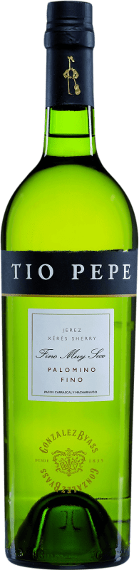 11,95 € Free Shipping | Fortified Wine González Byass Tío Pepe Extra Seco — Extra Dry D.O. Jerez-Xérès-Sherry