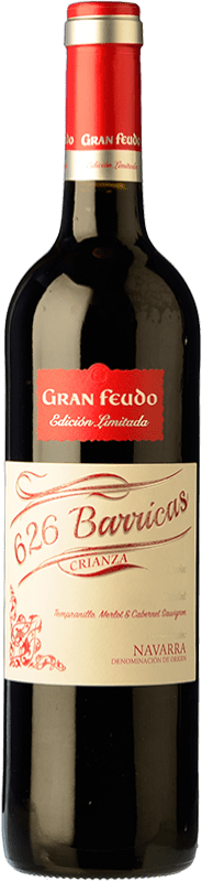 免费送货 | 红葡萄酒 Gran Feudo 626 Barricas 限量版 Crianza — 陈酿 D.O. Navarra 纳瓦拉 西班牙 Tempranillo — 丹魄, Merlot — 梅洛, Cabernet Sauvignon — 赤霞珠 75 cl