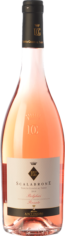 19,95 € | Rosé wine Guado al Tasso Scalabrone D.O.C. Bolgheri Tuscany Italy Merlot, Syrah, Cabernet Sauvignon Bottle 75 cl