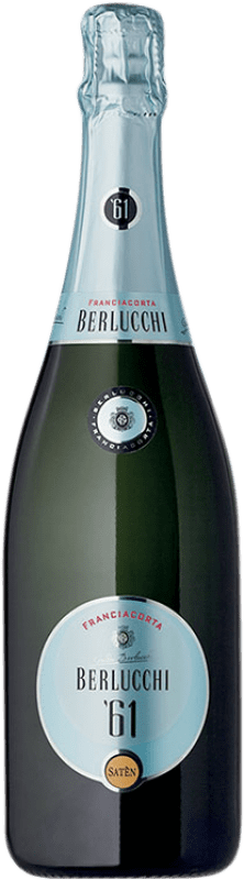 Бесплатная доставка | Белое игристое Berlucchi Satèn '61 D.O.C.G. Franciacorta Ломбардии Италия Chardonnay 75 cl