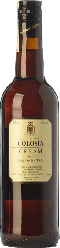 14,95 € | Liqueur Cream Gutiérrez Colosía D.O. Manzanilla-Sanlúcar de Barrameda Andalusia Spain Palomino Fino, Pedro Ximénez Bottle 75 cl