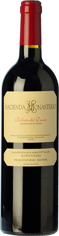36,95 € Free Shipping | Red wine Hacienda Monasterio Crianza D.O. Ribera del Duero Castilla y León Spain Tempranillo, Merlot, Cabernet Sauvignon Bottle 75 cl