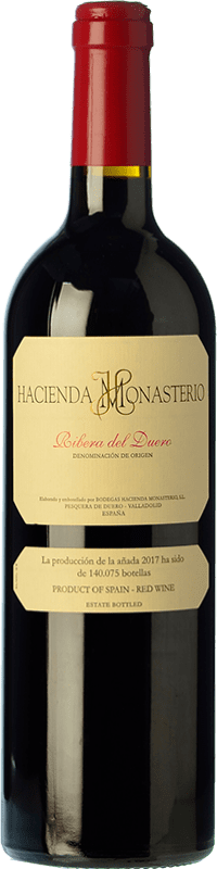 108,95 € 免费送货 | 红酒 Hacienda Monasterio 岁 D.O. Ribera del Duero 瓶子 Magnum 1,5 L