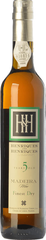 Free Shipping | Fortified wine H&H Henriques & Henriques Finest Dry 5 I.G. Madeira Madeira Portugal Tinta Negra 5 Years 75 cl