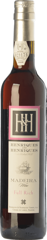 Free Shipping | Fortified wine H&H Henriques & Henriques Full Rich I.G. Madeira Madeira Portugal Malvasía, Boal, Tinta Negra Medium Bottle 50 cl