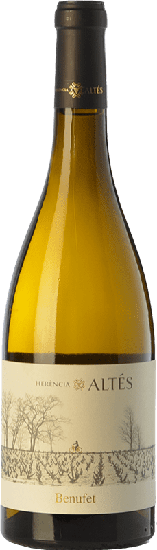 24,95 € Spedizione Gratuita | Vino Bianco Herència Altés Benufet Crianza — Invecchiato in Botte D.O. Terra Alta