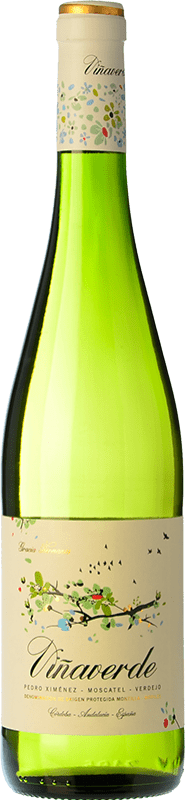 Envoi gratuit | Vin blanc Hermanos Gracia Viñaverde Jeune D.O. Montilla-Moriles Andalousie Espagne Torrontés, Muscat d'Alexandrie, Verdejo, Pedro Ximénez 75 cl