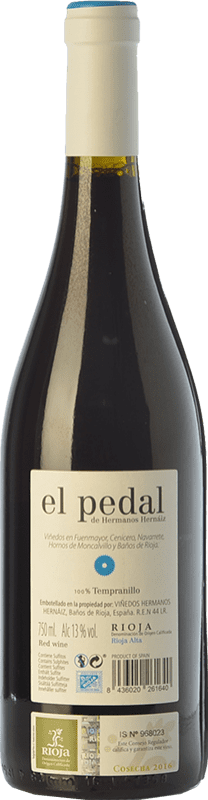 7,95 € Free Shipping | Red wine Hernáiz El Pedal Joven D.O.Ca. Rioja The Rioja Spain Tempranillo Bottle 75 cl