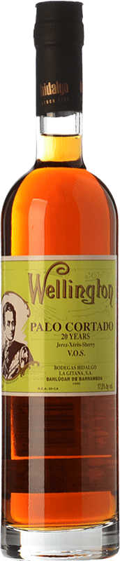 62,95 € Envío gratis | Vino generoso La Gitana Palo Cortado Wellington VOS D.O. Jerez-Xérès-Sherry 20 Años Botella Medium 50 cl