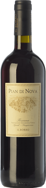 15,95 € Free Shipping | Red wine Il Borro Pian di Nova I.G.T. Toscana Tuscany Italy Syrah, Sangiovese Bottle 75 cl