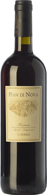 Бесплатная доставка | Красное вино Il Borro Pian di Nova I.G.T. Toscana Тоскана Италия Syrah, Sangiovese 75 cl