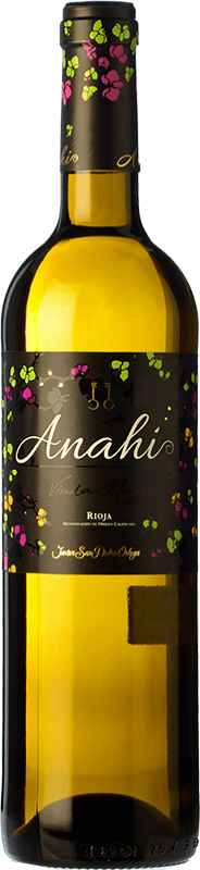 8,95 € | White wine San Pedro Ortega Anahí D.O.Ca. Rioja The Rioja Spain Malvasía, Tempranillo White, Sauvignon White Bottle 75 cl