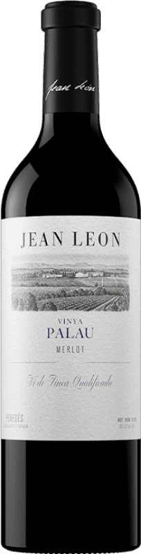 Free Shipping | Red wine Jean Leon Vinya Palau Aged D.O. Penedès Catalonia Spain Merlot 75 cl