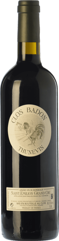 41,95 € | Red wine Jean-Luc Thunevin Clos Badon Aged A.O.C. Saint-Émilion Grand Cru Bordeaux France Merlot, Cabernet Sauvignon, Cabernet Franc Bottle 75 cl