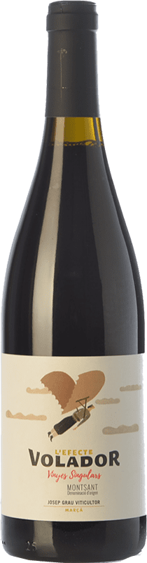 12,95 € | Red wine Josep Grau L'Efecte Volador Joven D.O. Montsant Catalonia Spain Grenache, Carignan Bottle 75 cl
