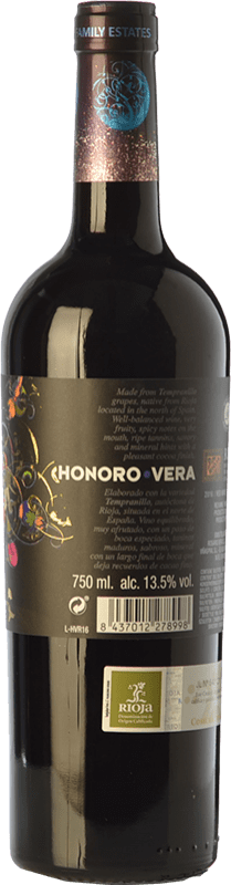 6,95 € Free Shipping | Red wine Juan Gil Honoro Vera Joven D.O.Ca. Rioja The Rioja Spain Tempranillo Bottle 75 cl