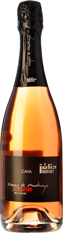 21,95 € Free Shipping | Rosé Sparkling Wine Júlia Bernet Exsum Rosat Brut Nature D.O. Cava