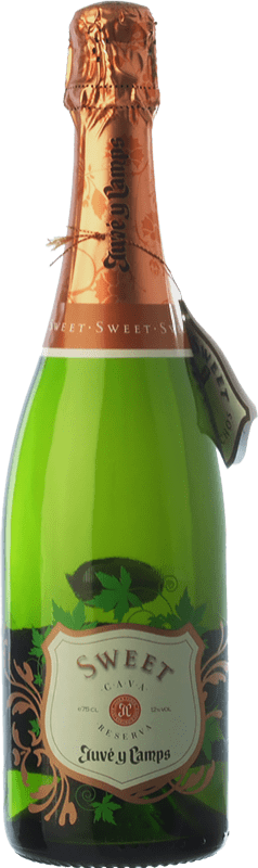 15,95 € | Weißer Sekt Juvé y Camps Sweet — Lieblich Reserve — Gereift D.O. Cava Katalonien Spanien Macabeo, Xarel·lo, Parellada 75 cl