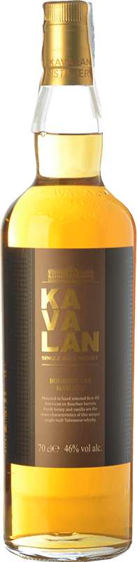 Envio grátis | Whisky Single Malt Kavalan Ex-Bourbon Oak Cask Finish — Acabado em Barrica de Carvalho Taiwan 70 cl