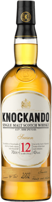 Kostenloser Versand | Single Malt Whisky Knockando Speyseite Großbritannien 12 Jahre 70 cl
