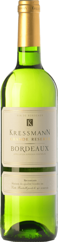 6,95 € | 白ワイン Kressmann Blanc Grande Réserve A.O.C. Bordeaux ボルドー フランス Sauvignon White, Sémillon, Muscadelle 75 cl