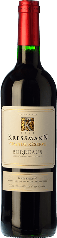 6,95 € Envio grátis | Vinho Tinto Kressmann Grande Reserva A.O.C. Bordeaux