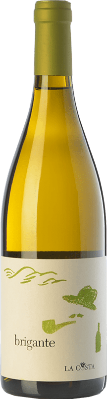13,95 € Free Shipping | White wine La Costa Brigante Bianco I.G.T. Terre Lariane Lombardia Italy Chardonnay, Manzoni Bianco, Verdiso Bottle 75 cl