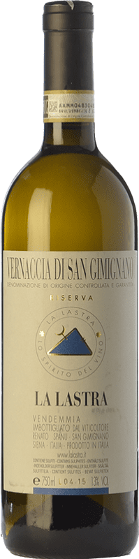 Envío gratis | Vino blanco La Lastra Reserva D.O.C.G. Vernaccia di San Gimignano Toscana Italia Vernaccia 75 cl