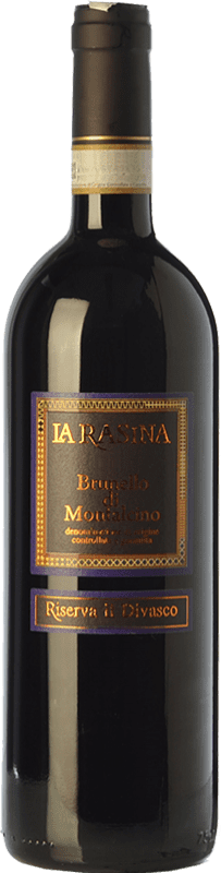Envío gratis | Vino tinto La Rasina Il Divasco Reserva D.O.C.G. Brunello di Montalcino Toscana Italia Sangiovese Ecológico 75 cl