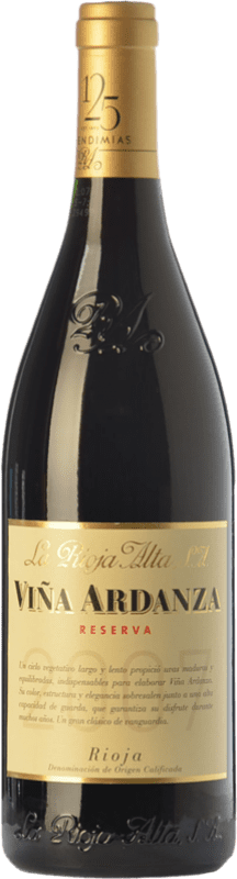 13,95 € | Vino Tinto Rioja Alta Viña Ardanza Reserva D.O.Ca. Rioja La Rioja España Tempranillo, Garnacha Media Botella 37 cl