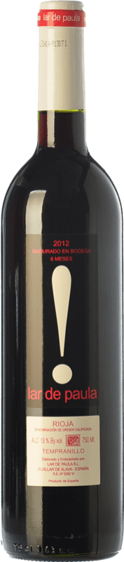 6,95 € | Красное вино Lar de Paula Madurado Молодой D.O.Ca. Rioja Ла-Риоха Испания Tempranillo 75 cl