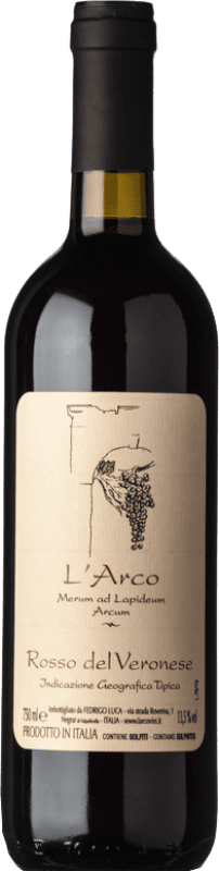 16,95 € | Red wine L'Arco Vini Rosso I.G.T. Veronese Veneto Italy Sangiovese, Corvina, Rondinella, Molinara, Teroldego Bottle 75 cl