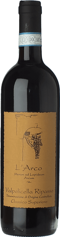 23,95 € Free Shipping | Red wine L'Arco Vini D.O.C. Valpolicella Ripasso Veneto Italy Corvina, Rondinella, Molinara Bottle 75 cl