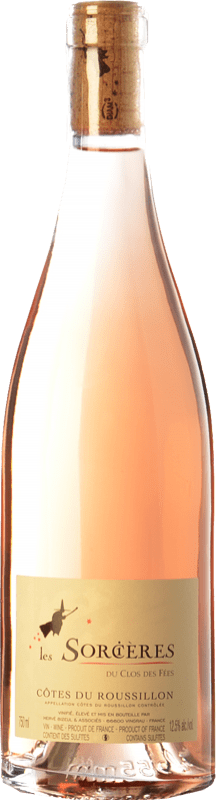 14,95 € | 玫瑰酒 Le Clos des Fées Les Sorcières Rosé A.O.C. Côtes du Roussillon 朗格多克 - 鲁西荣 法国 Grenache, Mourvèdre 75 cl