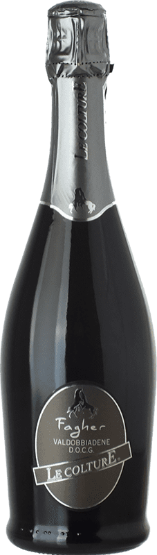 Envoi gratuit | Vin Mousseux Blanc Le Colture Fagher D.O.C.G. Prosecco di Conegliano-Valdobbiadene Trévise Italie Chardonnay, Glera 75 cl