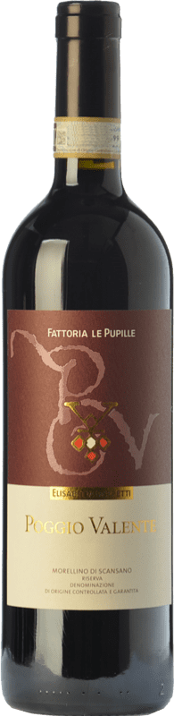 33,95 € Spedizione Gratuita | Vino rosso Le Pupille Poggio Valente D.O.C.G. Morellino di Scansano