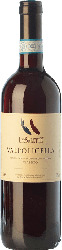 14,95 € | Red wine Le Salette Classico D.O.C. Valpolicella Veneto Italy Sangiovese, Corvina, Rondinella, Corvinone, Molinara 75 cl