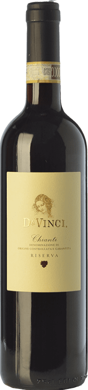 10,95 € Free Shipping | Red wine Leonardo da Vinci Da Vinci Riserva Reserva D.O.C.G. Chianti Tuscany Italy Merlot, Sangiovese Bottle 75 cl