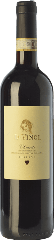 12,95 € Spedizione Gratuita | Vino rosso Leonardo da Vinci Da Vinci Riserva D.O.C.G. Chianti