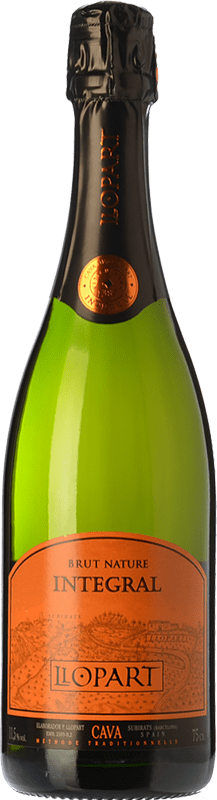 18,95 € | 白起泡酒 Llopart Integral Brut Nature 预订 D.O. Cava 加泰罗尼亚 西班牙 Macabeo, Chardonnay, Parellada 75 cl