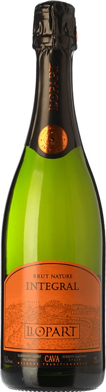 19,95 € | Белое игристое Llopart Integral Природа Брута Резерв D.O. Cava Каталония Испания Macabeo, Chardonnay, Parellada 75 cl