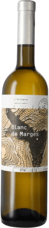 Free Shipping | White wine L'Olivera Blanc de Marges Aged D.O. Costers del Segre Catalonia Spain Malvasía, Xarel·lo, Parellada Organic 75 cl