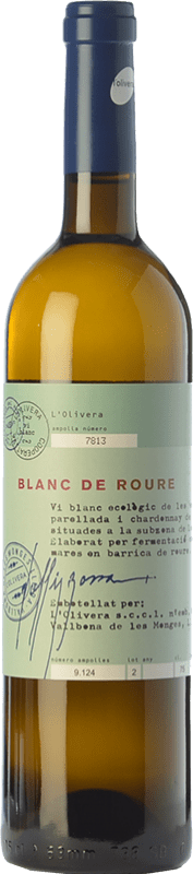 10,95 € Free Shipping | White wine L'Olivera Blanc de Roure Crianza D.O. Costers del Segre Catalonia Spain Macabeo, Chardonnay, Parellada Bottle 75 cl