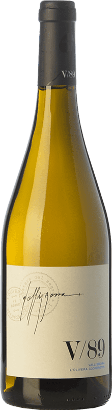 29,95 € Free Shipping | White wine L'Olivera Vallisbona 89 Crianza D.O. Costers del Segre Catalonia Spain Chardonnay Bottle 75 cl